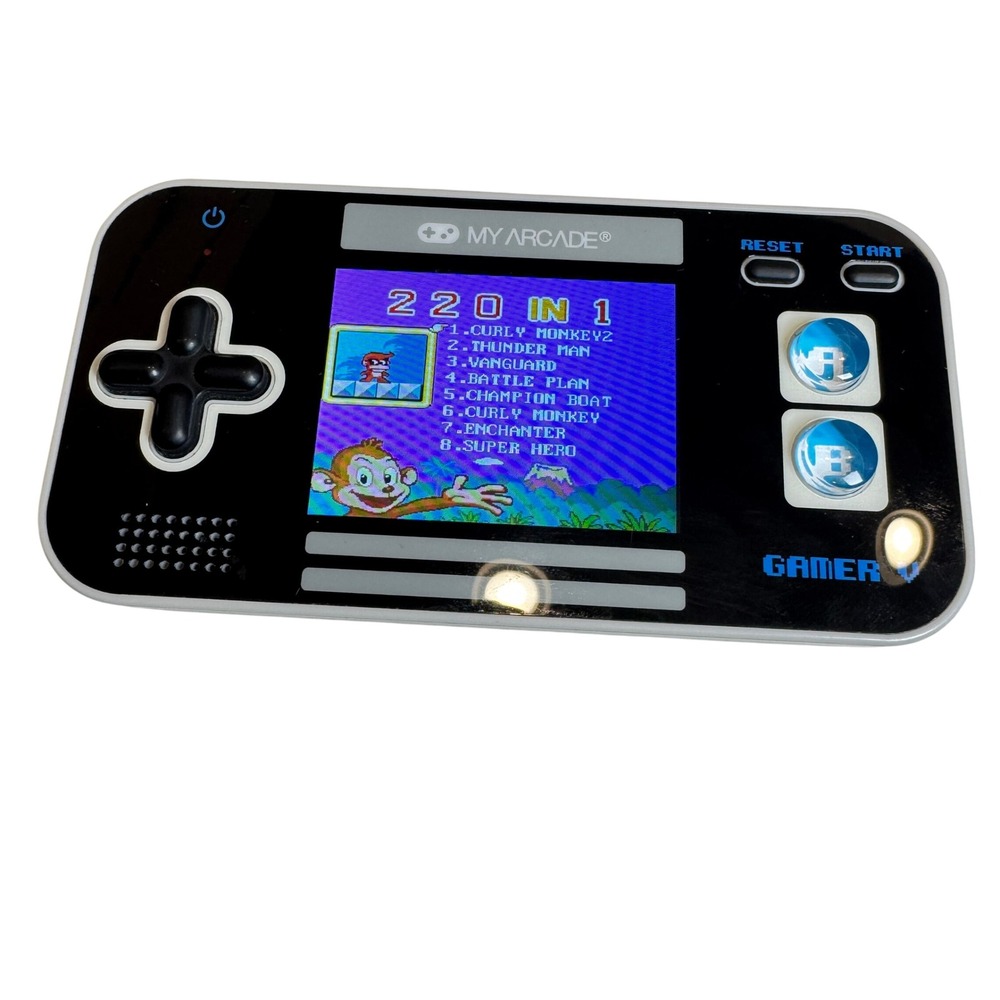 My Arcade Gamer V Portable Handheld Gaming System 220 Games Black DGUN-3919